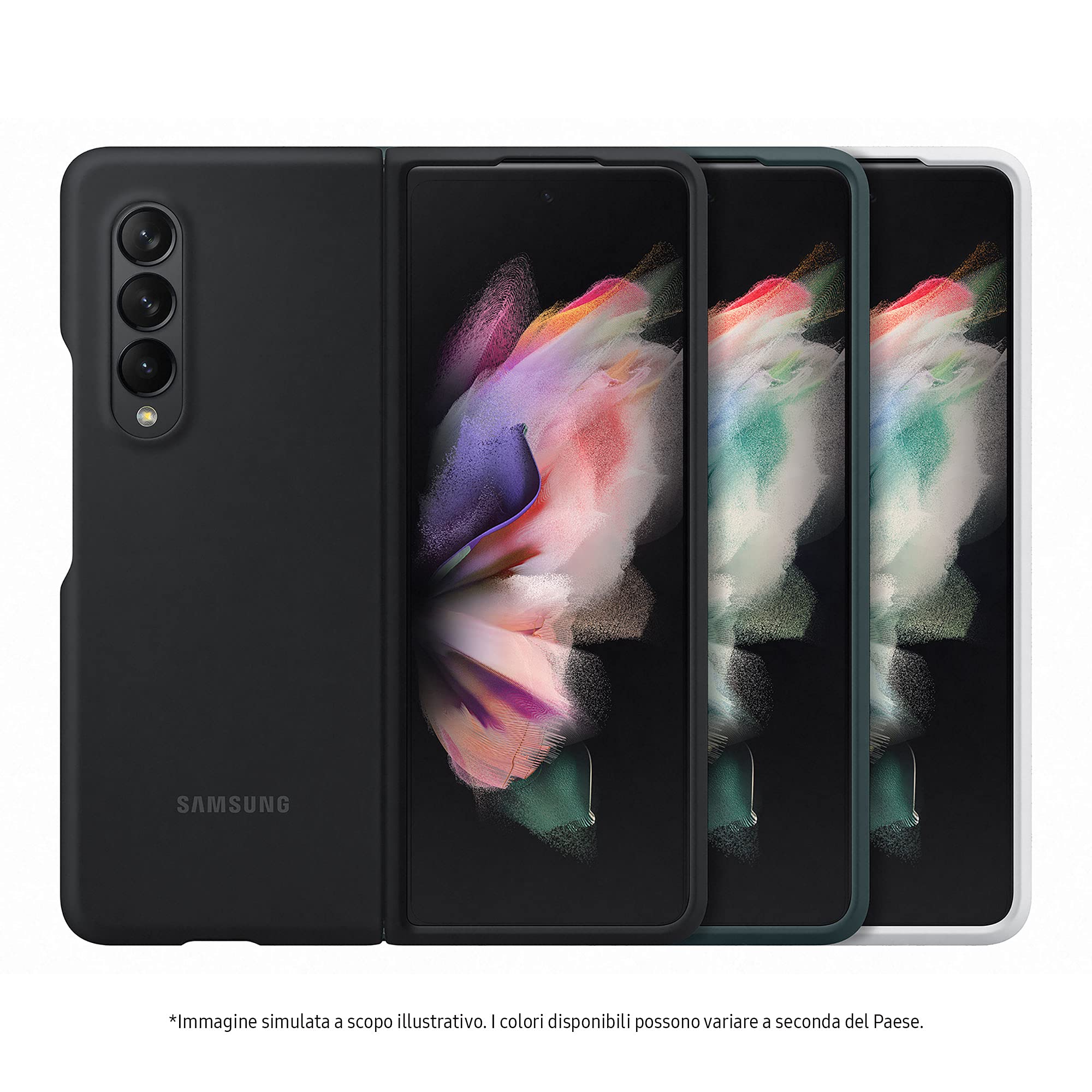 Samsung Etui silikonowe do Galaxy Z Fold3 - Oficjalne etui Samsung - czarne