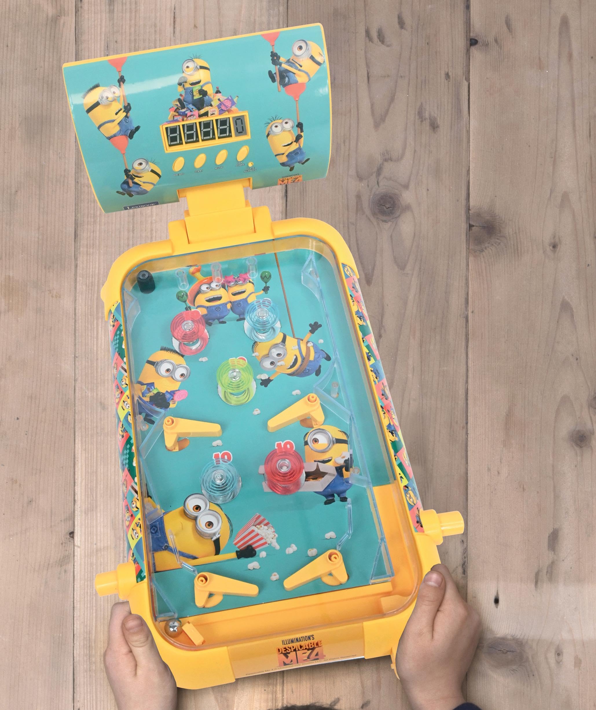 LEXIBOOK, Despicable Me, Electronic table pinball, Action and reflex game for kids and family LCD screen - Image 4