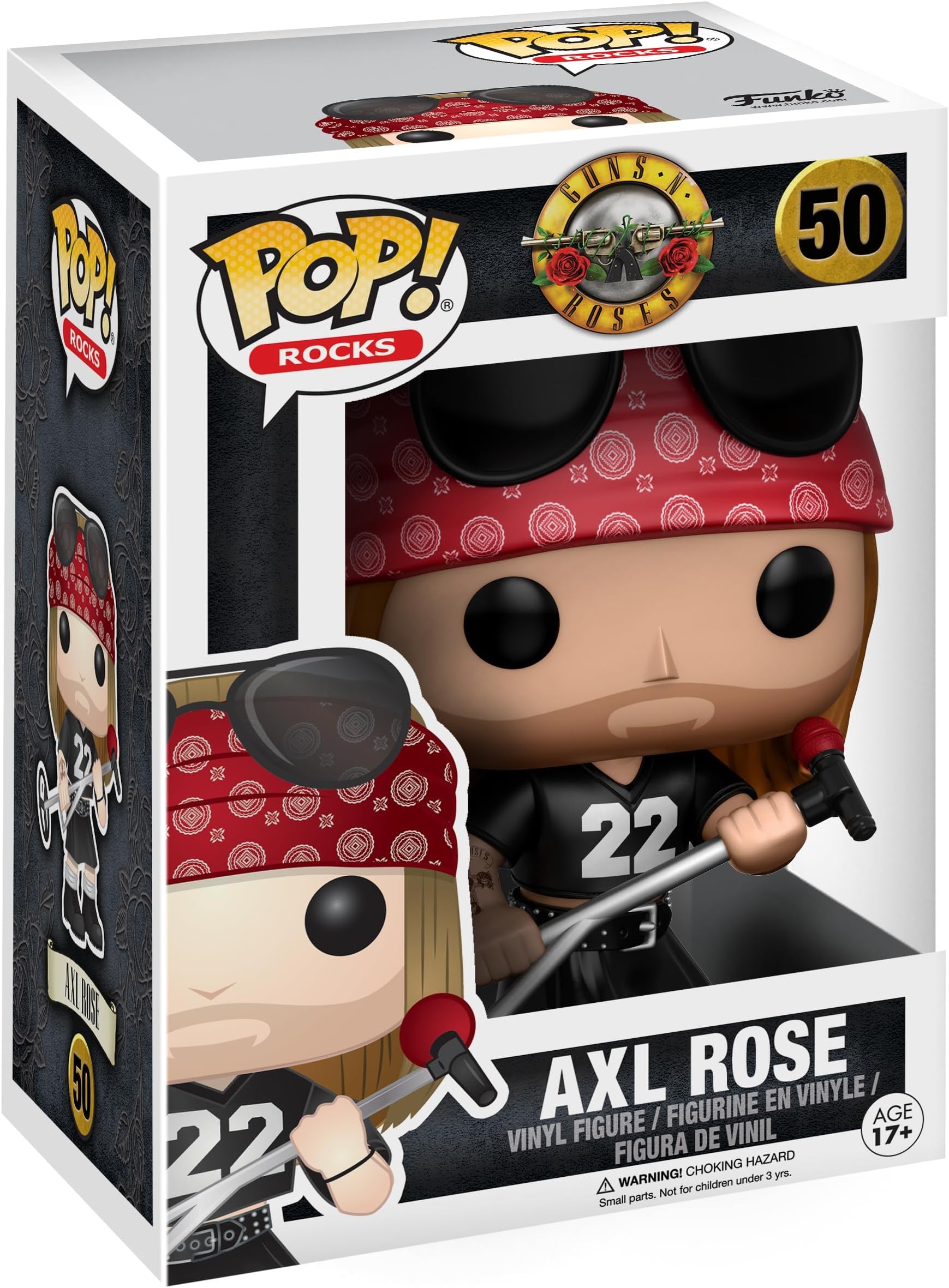 POP! Rocks: Music - Guns N Roses Axl Rose - Collectable Vinyl Figure - Gift Idea - Official Merchandise - Toys for Kids & Adults - Music Fans - Model Figure for Collectors and Display