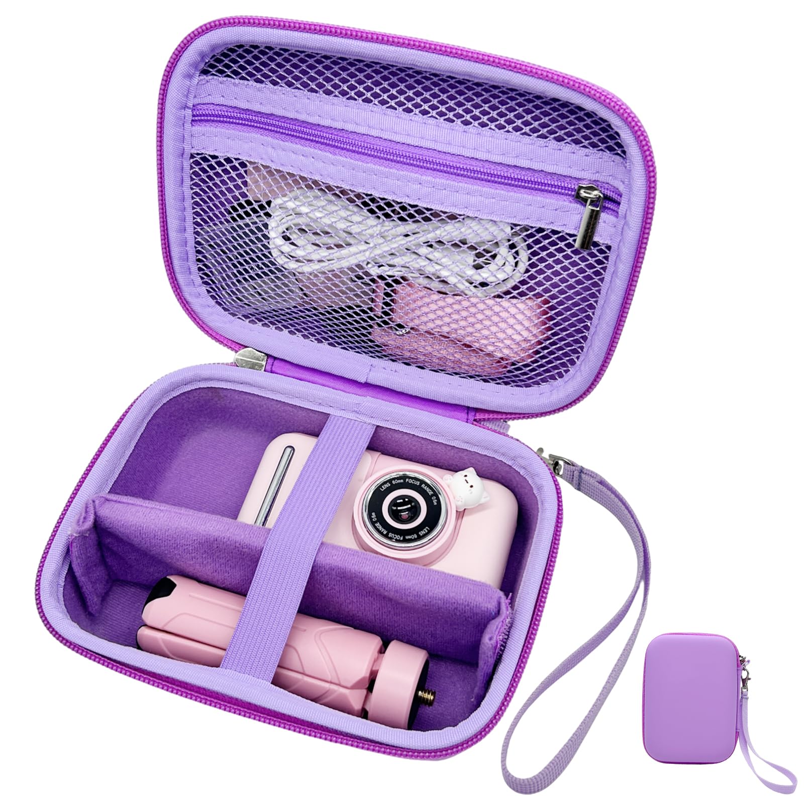 Makolle Étui pour appareil photo pour enfants compatible avec Goopow/ESOXOFFORE Seckton/Dylanto/CIMELR Support de jouets pour appareil photo numérique pour enfants pour carte SD, papier d'impression