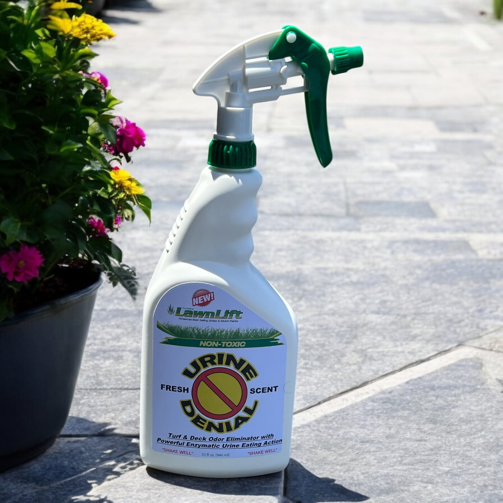 Urine Denial Artificial Turf and Deck Odor Eliminator with Powerful Urine Devouring Enzymatic Action!