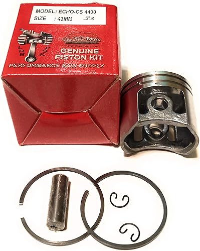 Lil Red Barn Kit de pistón compatible con motosierra Echo CS4400, 1.693 in, reemplaza Echo Parte #10000038930, 10000038932 Envío estándar de dos