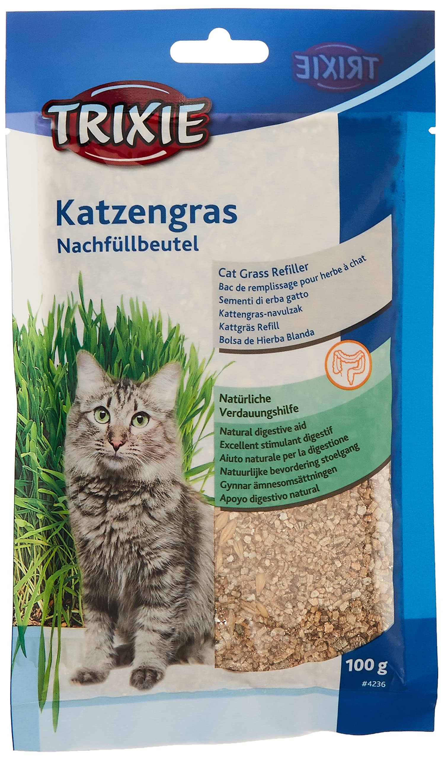 Cat Grass Refill Bag for Cats - 100G