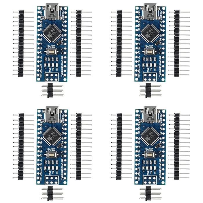 Buy AITIAO 4Pcs Mini Nano V3.0 ATmega328P Module CH340G 5V 16M Mini USB ...
