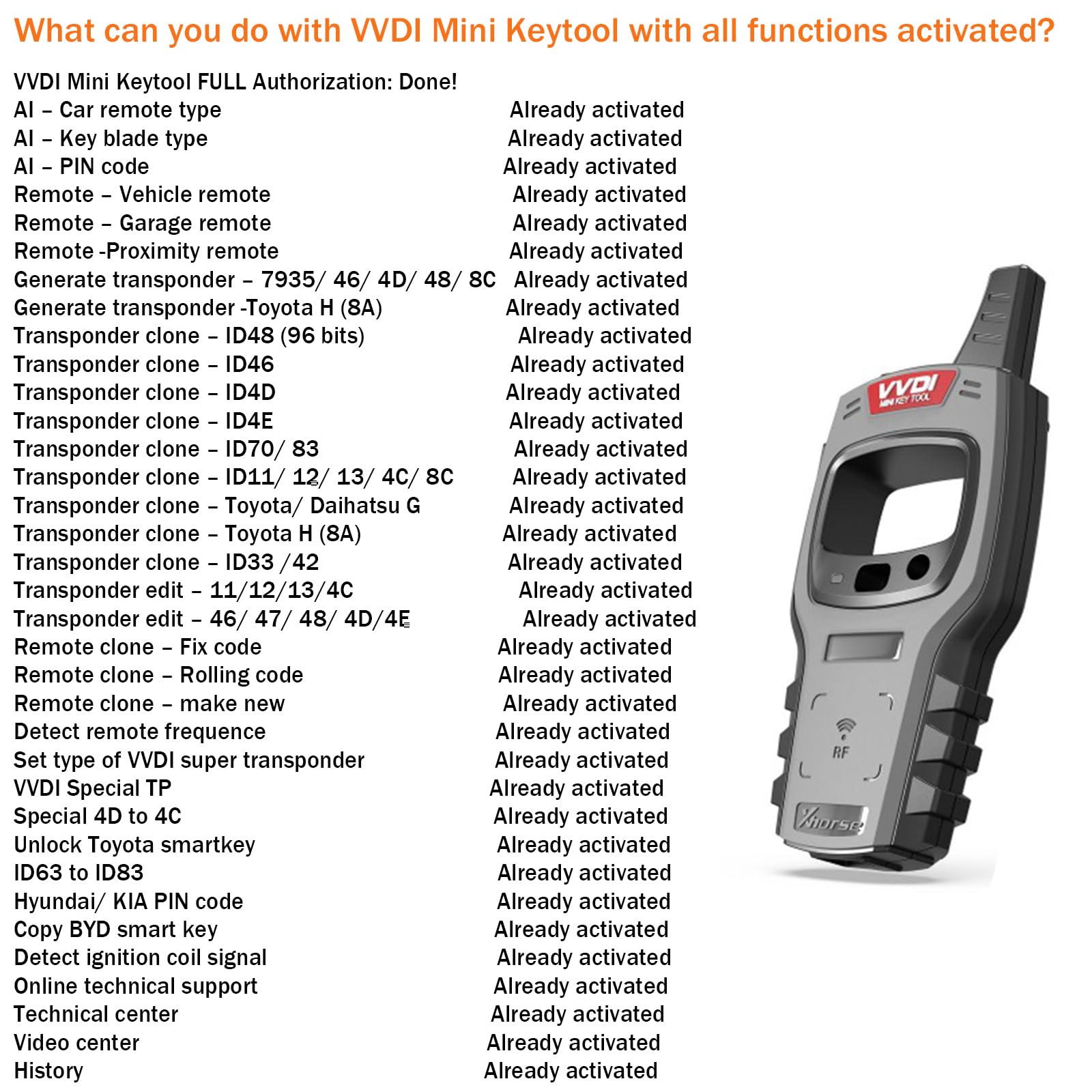 Keyecu for Xhorse VVDI Mini Key Tool Remote Key Programmer Support for iOS and Android Global Version product thumbnail 3