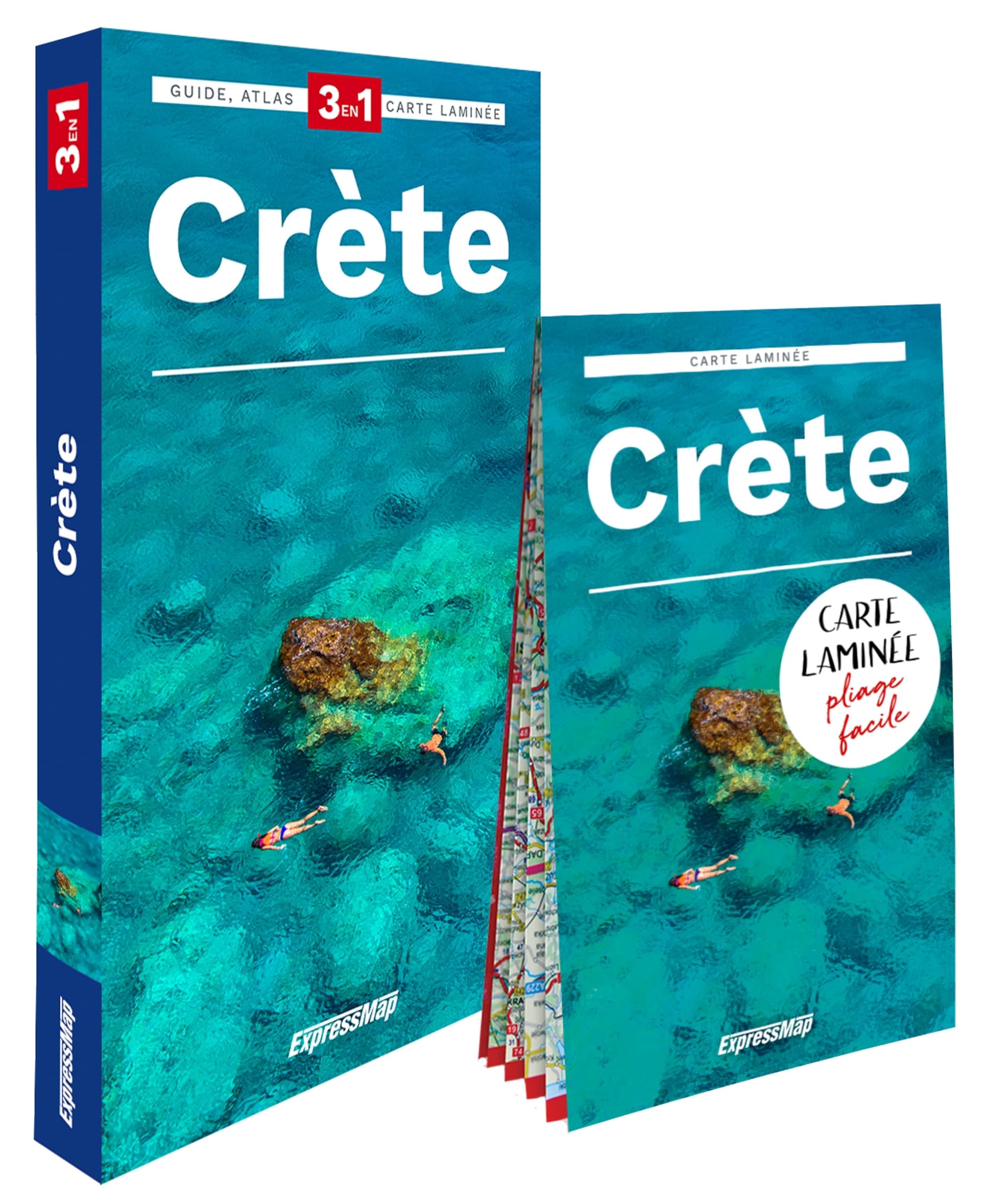 Crète (guide 3en1): Guide + Atlas + Carte