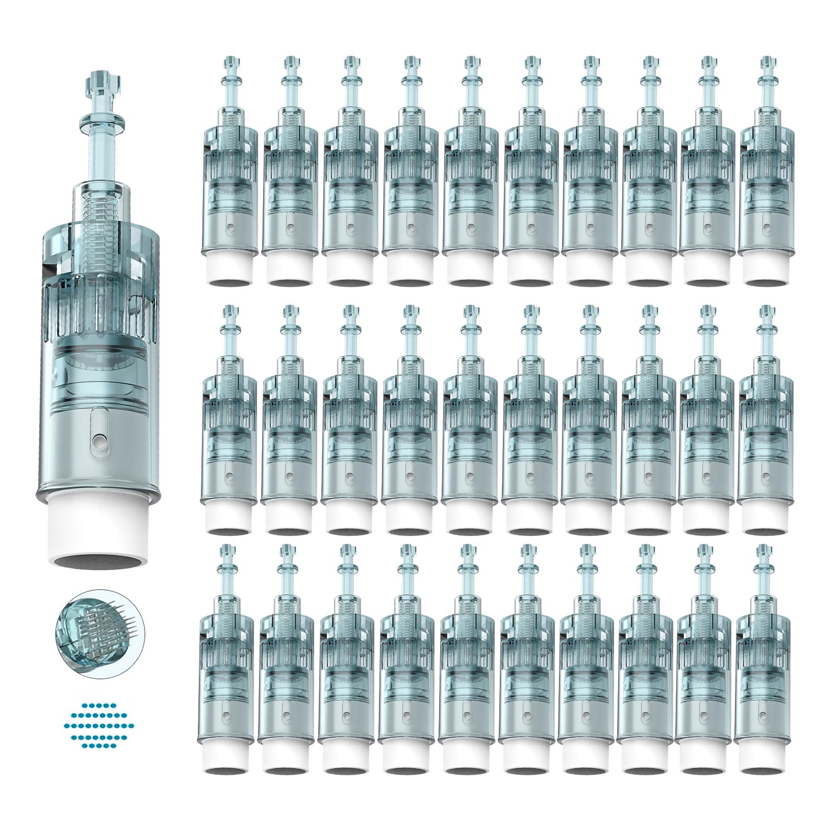 Dr.pen Ultima M8 36 Pin Cartucce Ricambio Originali per Microneedling Penna Modello M8, 30 Pezzi