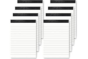 Scratch Pad Paper | Notepad 4x6 | 8 Pack Ruled Note Pads