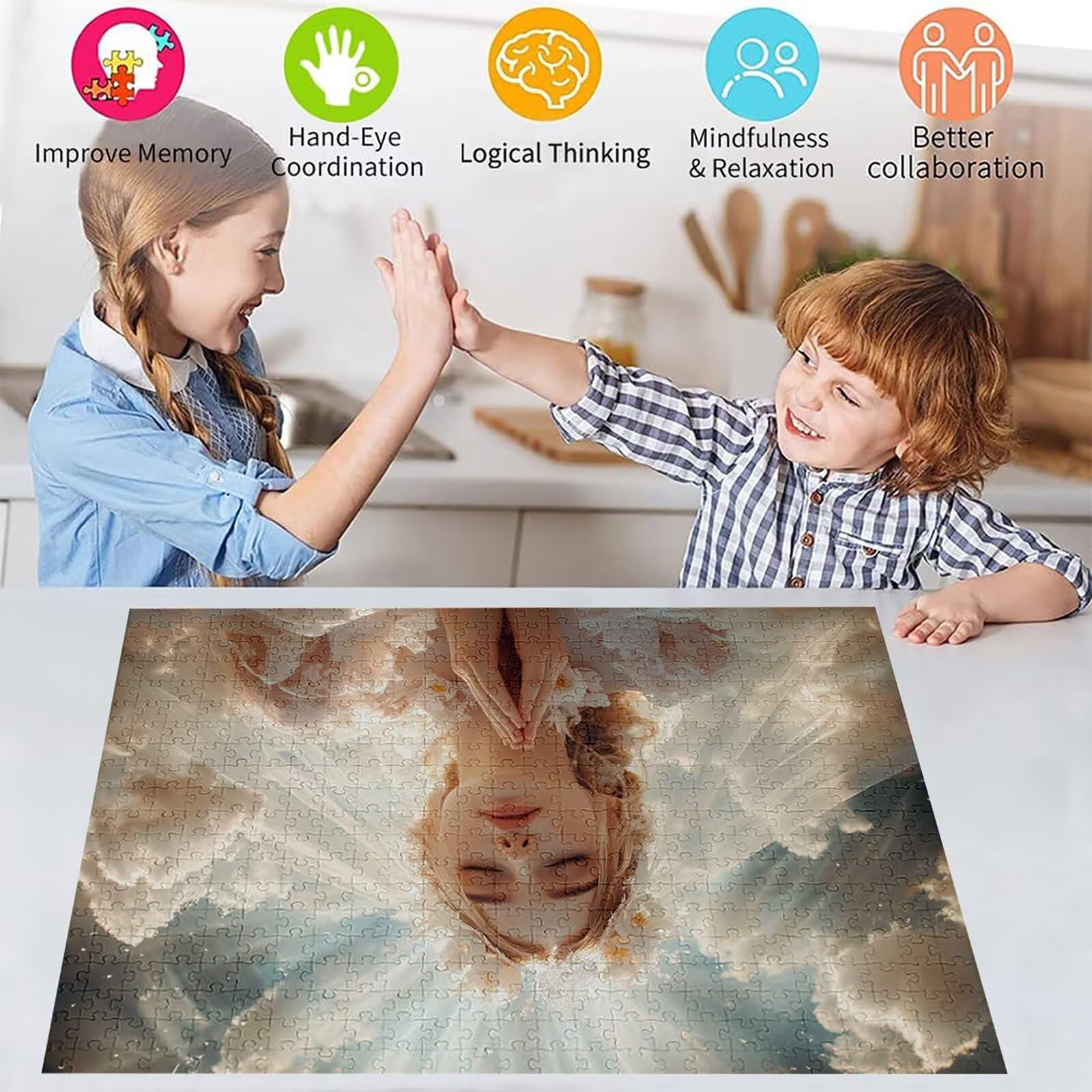 Puzzle 5000 elementów dla kobiet dorosłych 156 x 105 cm unikalne rzemiosło klasyczne 3D drewniana układanka do rodzinnych gier biznesowych, układanka zrób to sam do dekoracji ścian domu