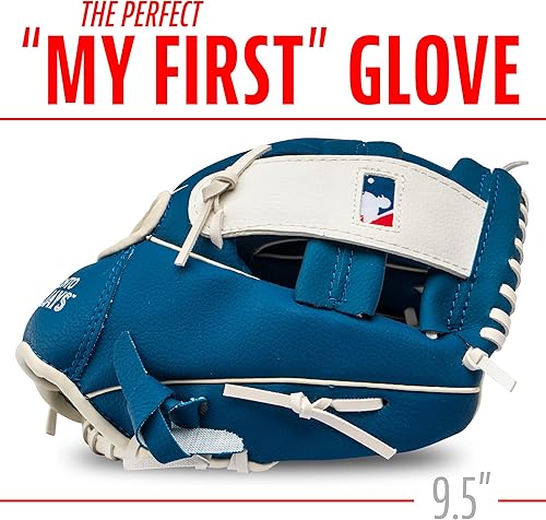 Vista 69 de Franklin Sports MLB Youth Teeball Glove and Ball Set - Kids Baseball and Teeball - Perfect First Kids Glove - 9.5" Naranja/Negro