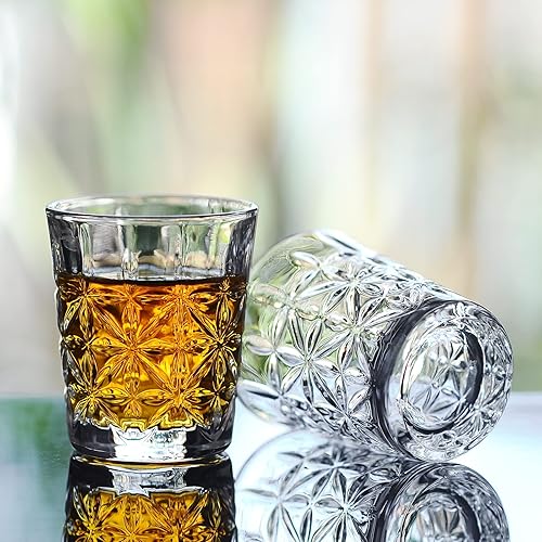 Miniatura 5 de Juego de 6 mini vasos de chupito, transparentes y bonitos vasos de degustación, 1.75 onzas cada uno