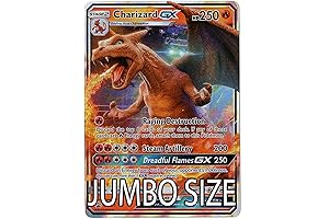 Jumbo Size Pokemon Charizard GX SM195 Detective Pikachu Promo Card Holo FOIL