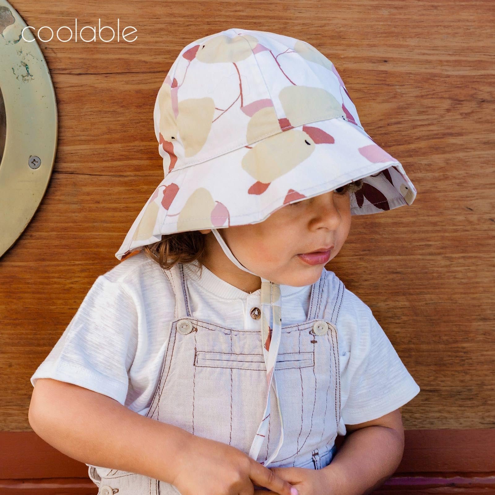 coolable Cappello da Sole per Bambini Pieghevole e Regolabile, Cappello a Secchiello Estivo con Ampio Bordo, Protezione UV UPF 50+ per Neonati e Bambini