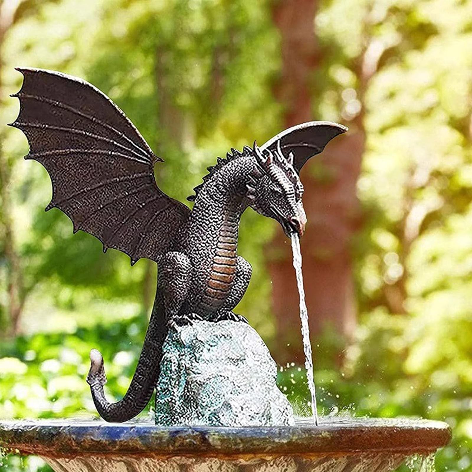 Dragon Fontaines for Bassins d'animaux, Fontaines for Bassins Animaliers, Accessoire Décoratif for Fontaine, Bassins À Poissons Koï, Jardins