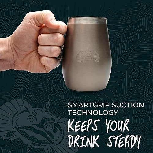 Miniatura 3 de Vaso de vino de viaje sin tallo, de 10 onzas, de doble pared, de acero inoxidable, sin tallo, con tapa fácil deslizante, grafito