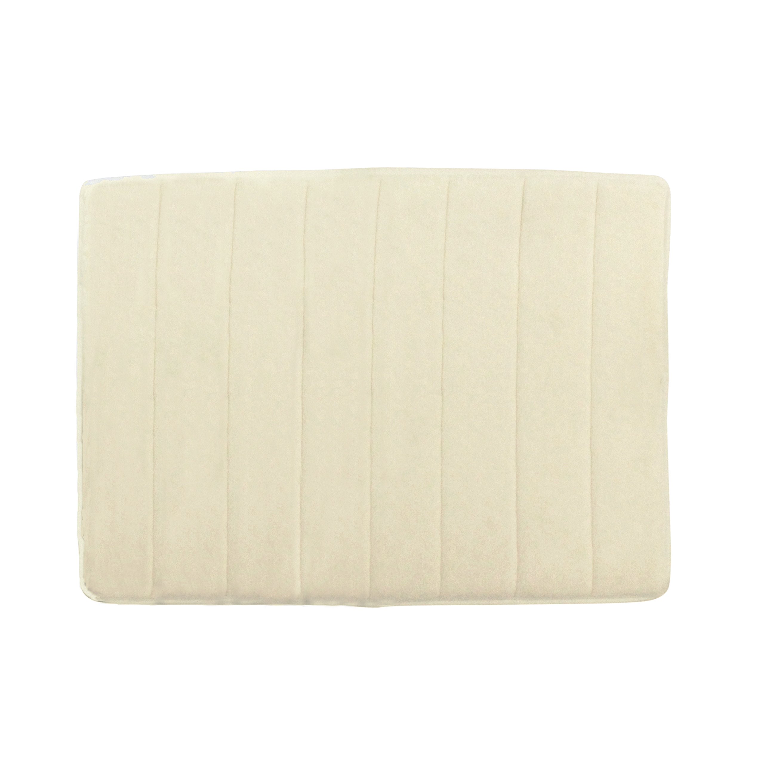 Unbrand 34 x 21-Inch Luxury Memory Foam Bath Mat - Cream
