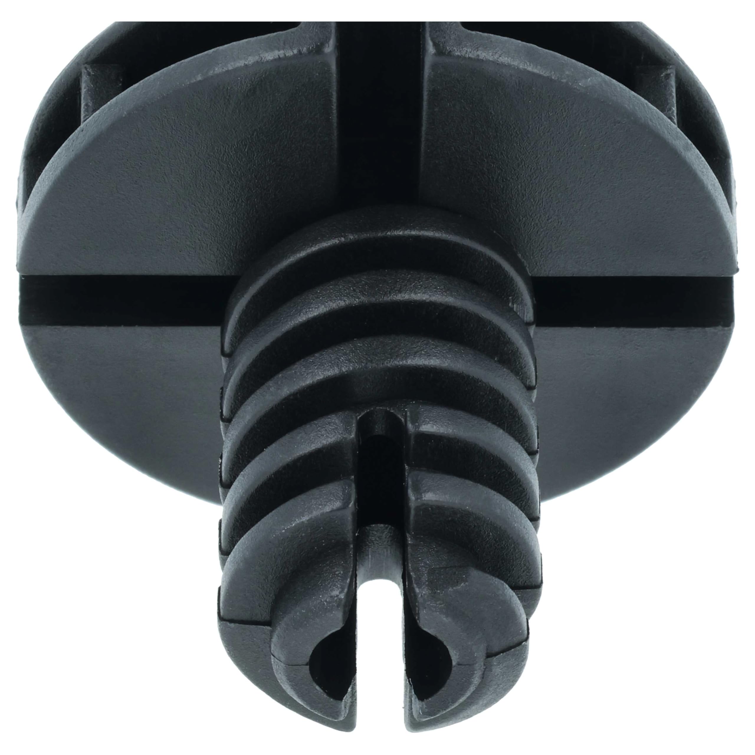 vhbw 2 x noga poziomująca kompatybilna z suszarką Electrolux RDH3797GFE, RDH3874GDE, RDH3796PDE, suszarka do włosów - 3,5 cm stopy czarne