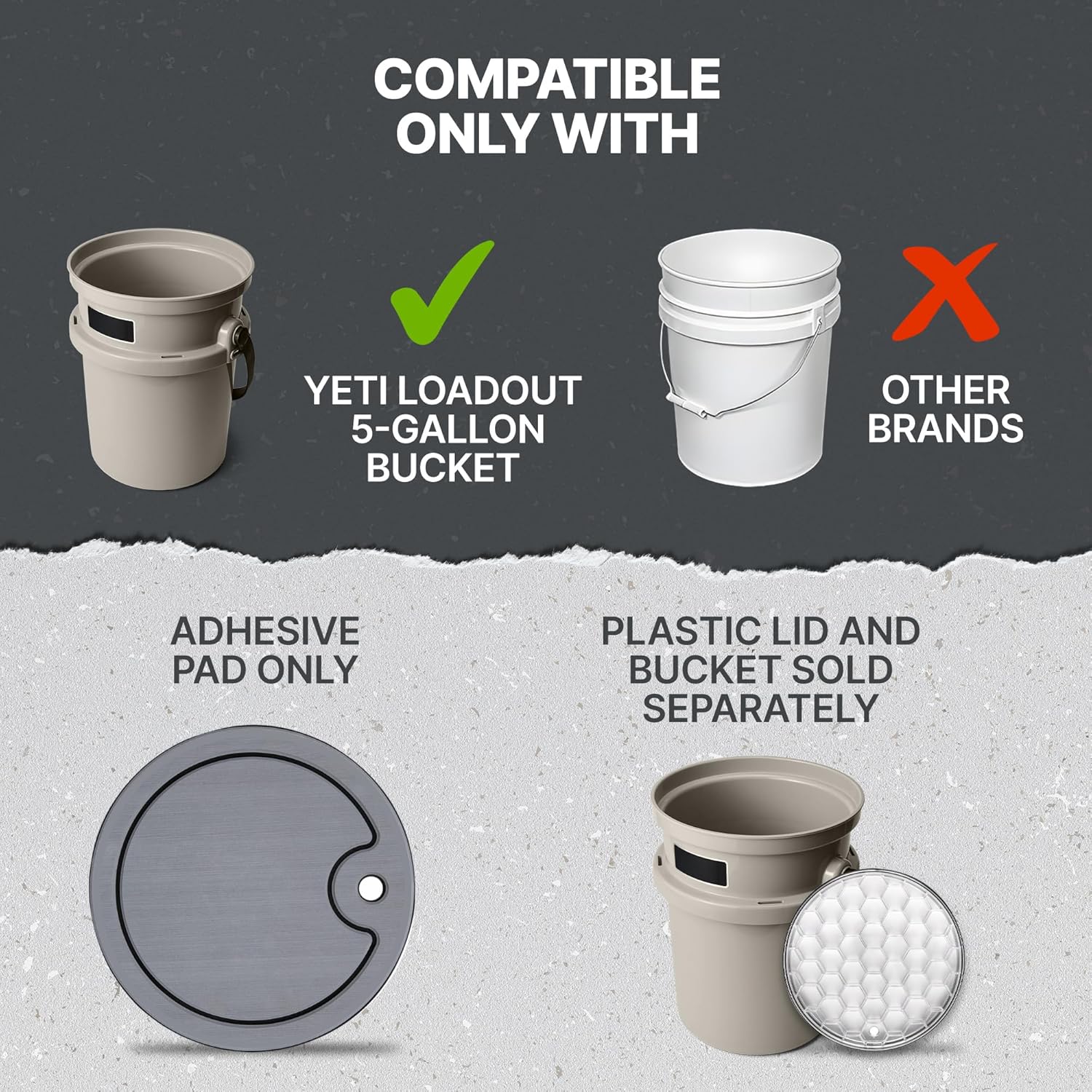 Above Sea Level EVA Foam Pad for YETI LoadOut 5-Gallon Bucket