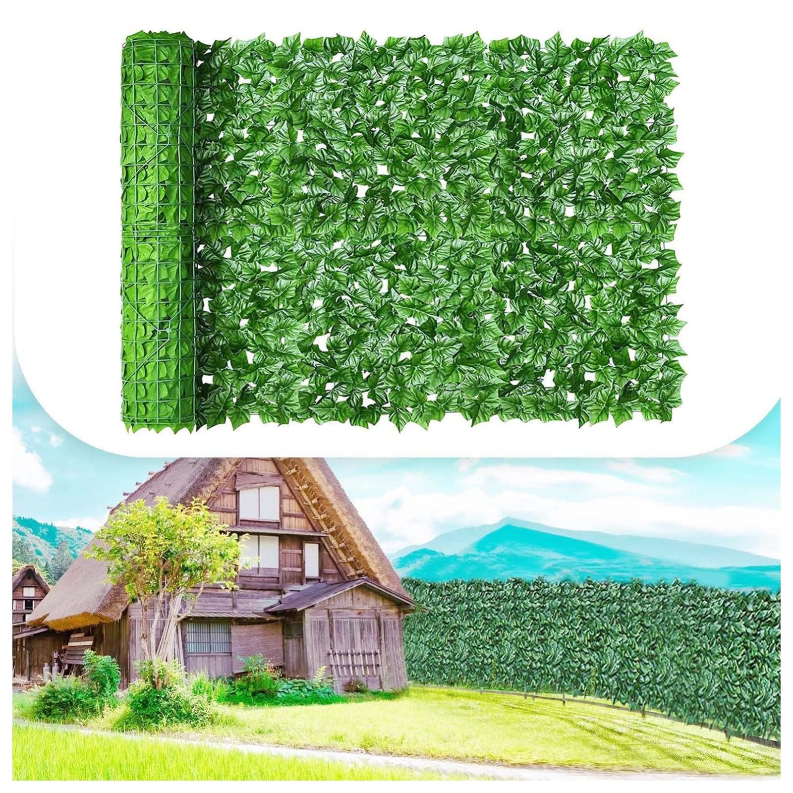 Haie Artificielle 1.5x3m/4.92 x 9.84ft,Décorer le jardin, la clôture, le balcon, la terrasse, le dernier choix