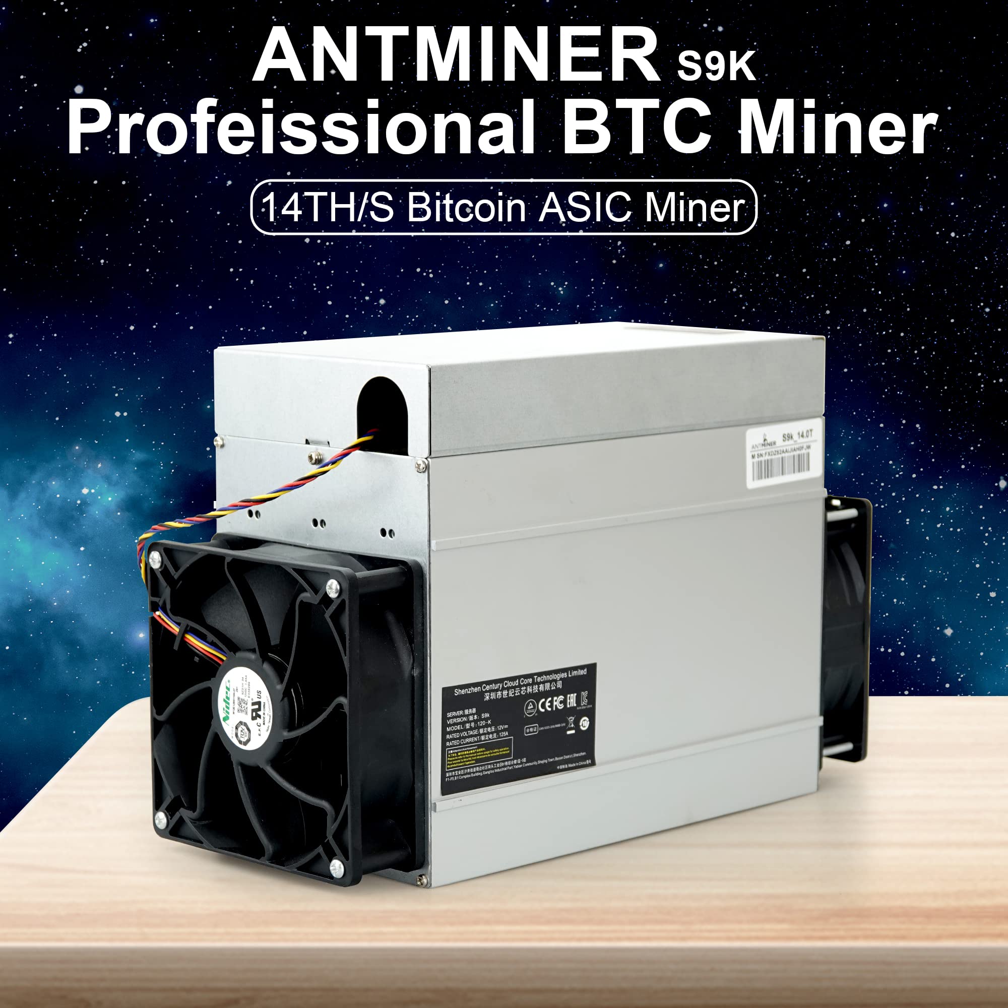 ANTMINER S9K 14T Bitcoin Miner, 1190W ASIC BTC Miner, Professional Bitcoin  Mining Machine Save More Energy : Amazon.sg: Electronics