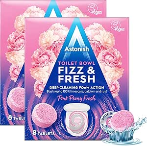 Astonish Toilet Bowl Cleaner Tabs Cleans Limescale Rust Calcium 6 x 8