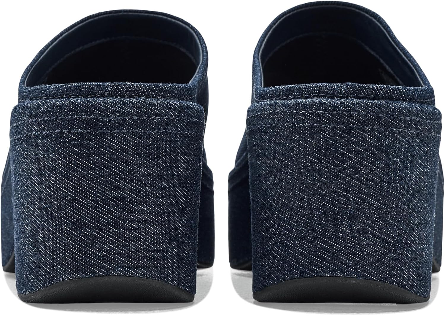 FitFlop Womens Platfforms Denim Heeled Mules - Image 7