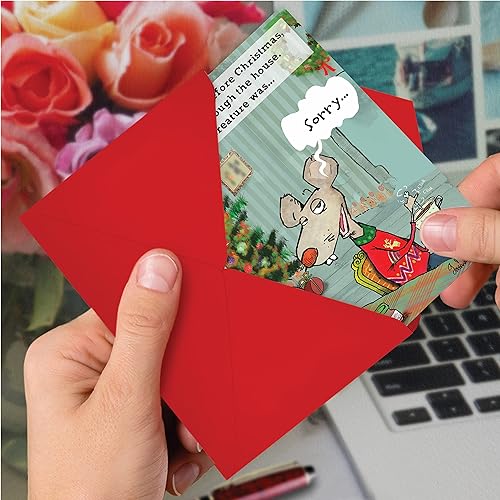 Miniatura 4 de NobleWorks Paquete de 12 tarjetas de felicitación de Navidad con sobres, caja de vacaciones humorística para hombres y mujeres (1 diseño, 12