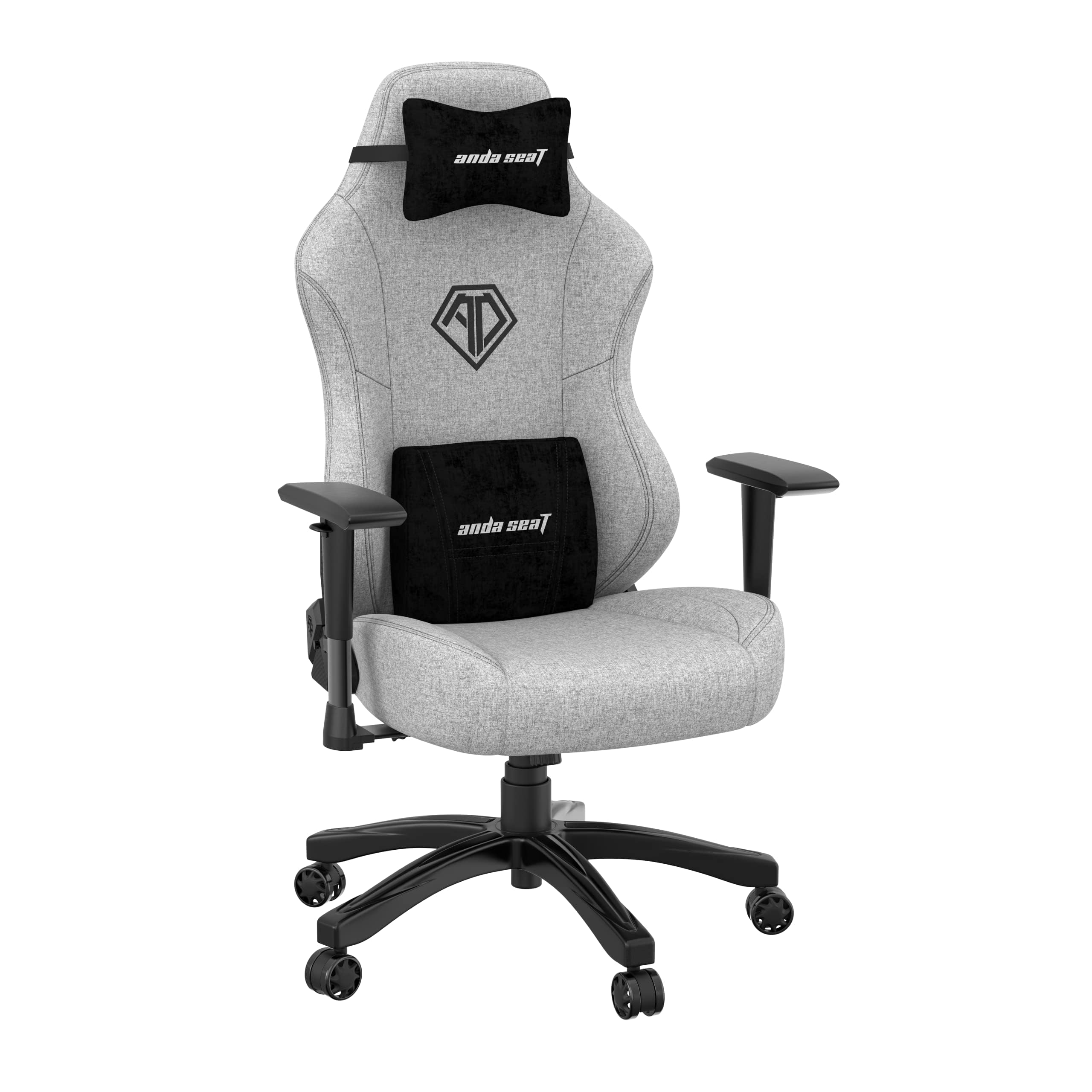 Anda Seat Phantom 3 Grande Silla Gaming, Comoda Silla Racing Gamer Adulto para Trabajo/Oficina/Estudio/Gaming, Sillas Ergonomicas para Ordenador, Ergonomic Office Desk Chair - Gris Grande