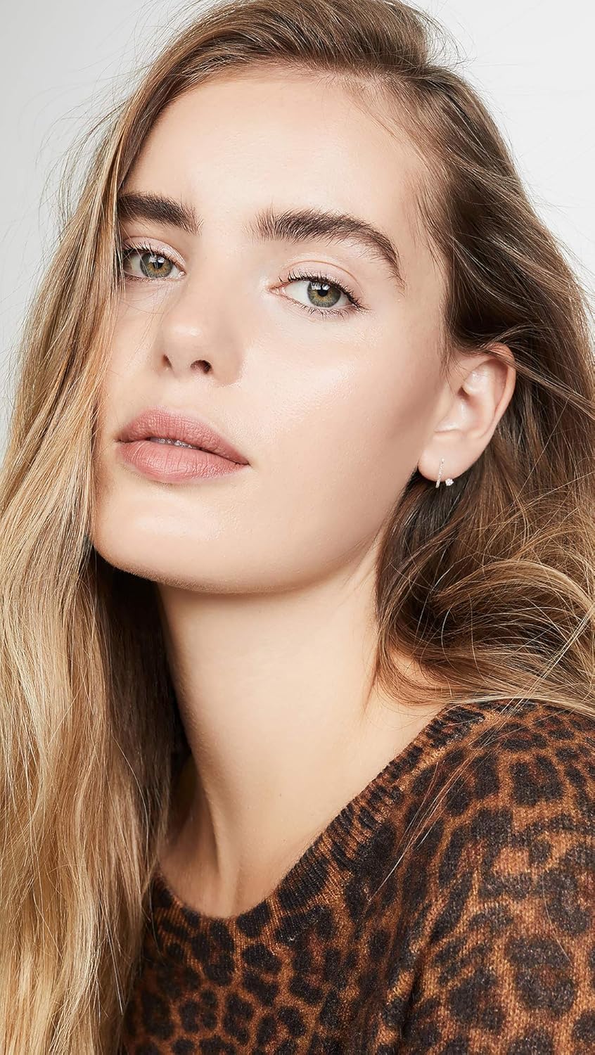 EF Collection Women's 14k Single Prong Set Diamond Illusion Stud Earring - Image 3