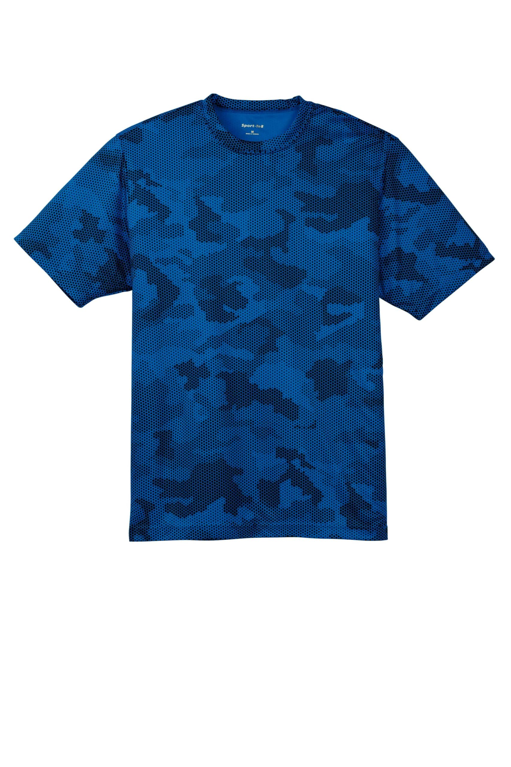 Sport Tek Men's Moisture Wicking CamoHex Tee Shirt
