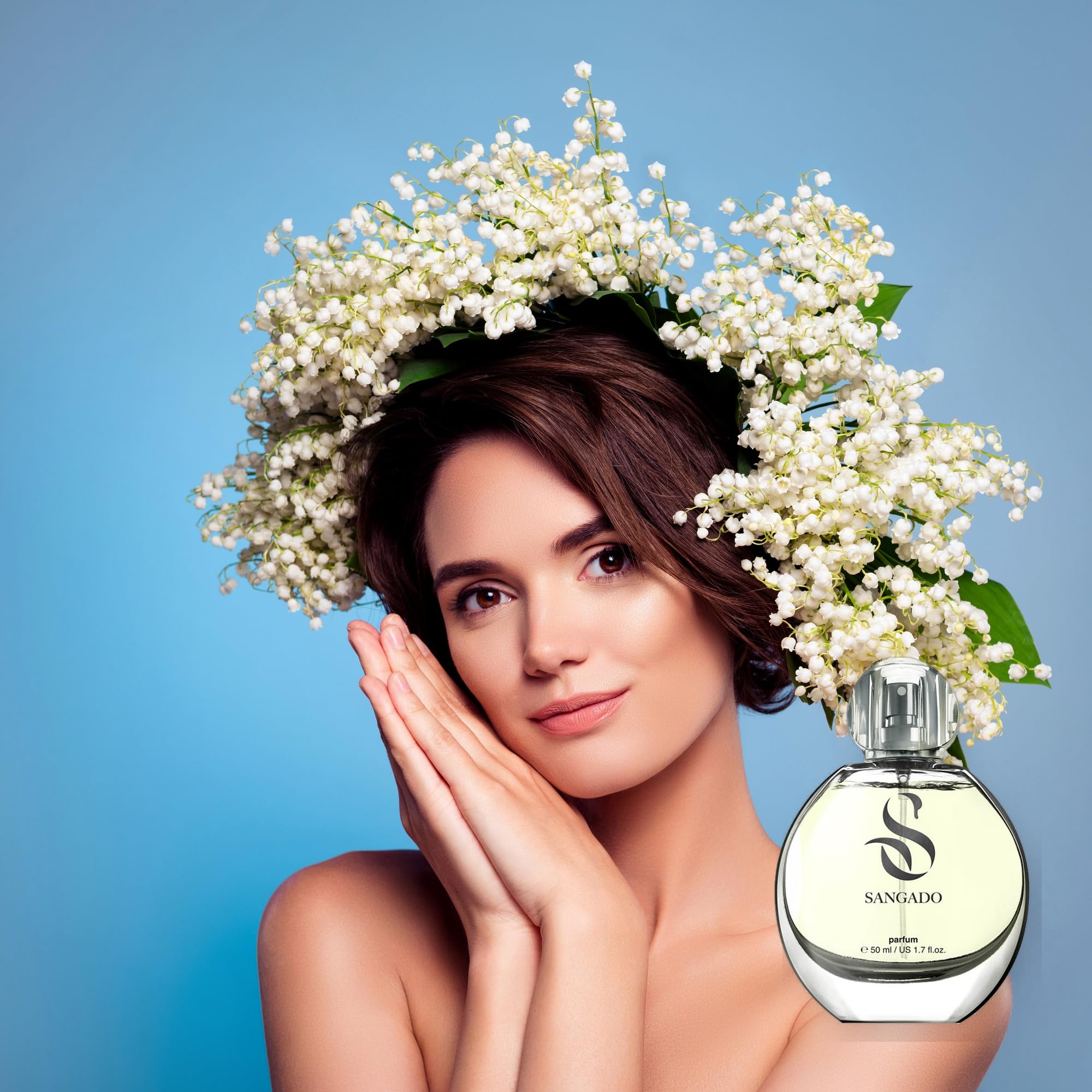 SANGADO Mughetto Profumo Per Donne, Lunga Durata 8-10 Ore, Fragranza Lussuosa, Floreale, Preziose Essenze Francesi, Extra-concentrato, Un Grande Regalo, 50 ml