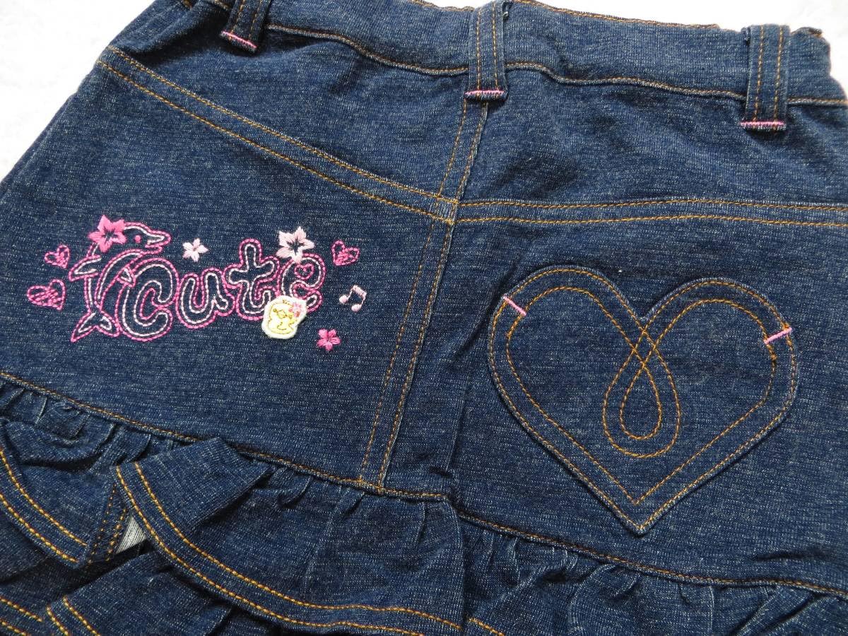 mezzo piano ベリエちゃん刺繍 スカート 140 mezzo piano ベリエ