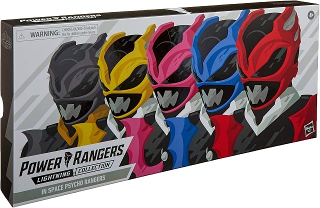 Power Rangers Collecte de la foudre 6-Inch dans Space Psycho Rangers 5-Pack Jouets de Figurine à Action Collectible Premium avec Accessoires (Exclusive Amazon)