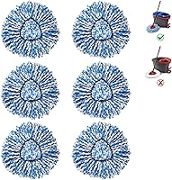 Vista 1 de Recambios de cabezales de trapeador de 2 tanques para O-Ceda RinseClean Dual System, repuestos de microfibra, cabezal de repalce de fregona de fácil