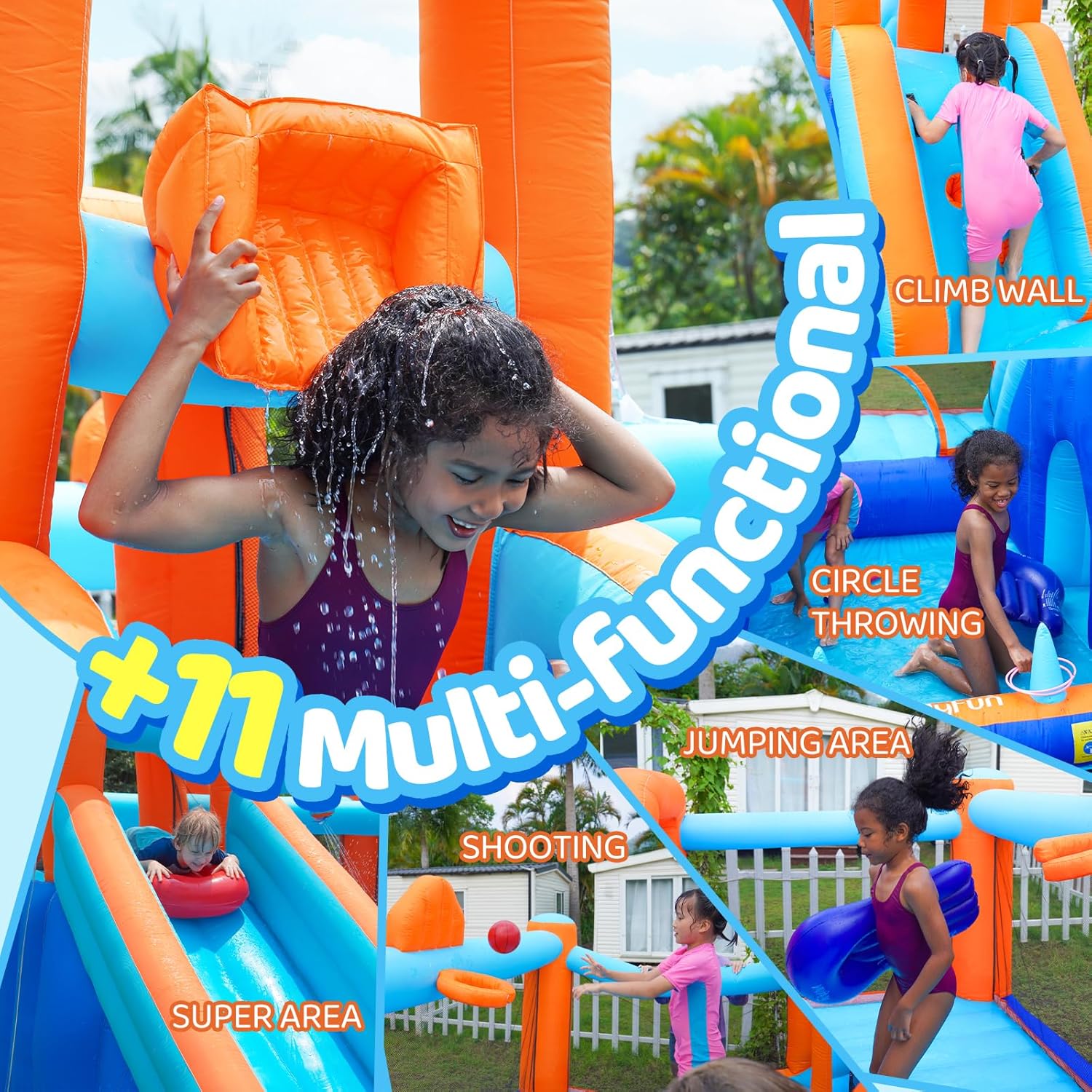 Basketball Court Little Tikes Bounce House Basketball Kids Jumping