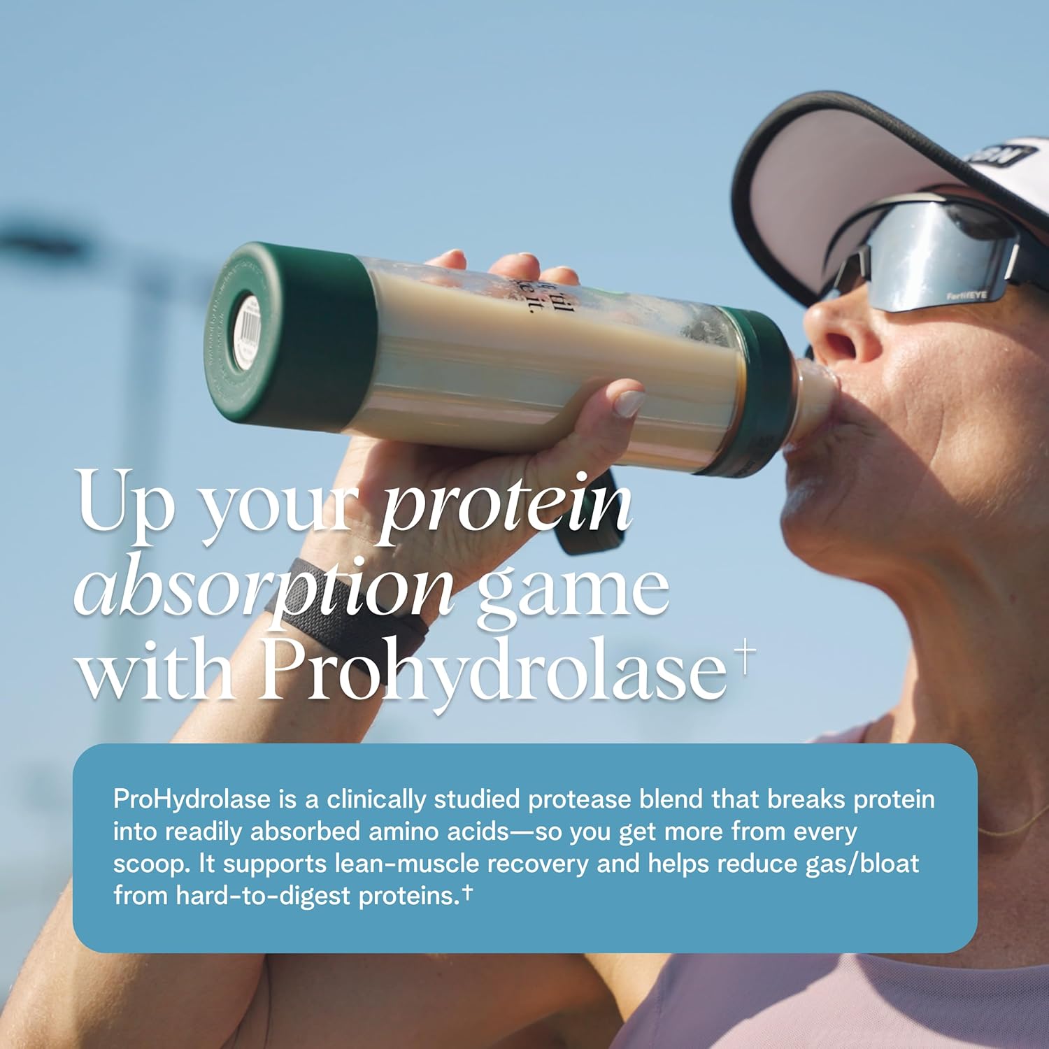 Ora Vegan Protein Powder for Lifelong Strength - 23g Per Serv - Plus Tart Cherry for Joint Health & ProHydrolase for Protein Absorption - Organic, Gluten-Free - Vanilla Flavor, 20 Servings - Image 4