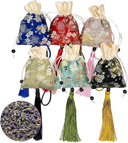 Bolsas perfumadas para cajones y armarios, 6 paquetes de bolsas de lavanda, ambientadores desodorantes de armario, aroma a lavanda para relajarse y