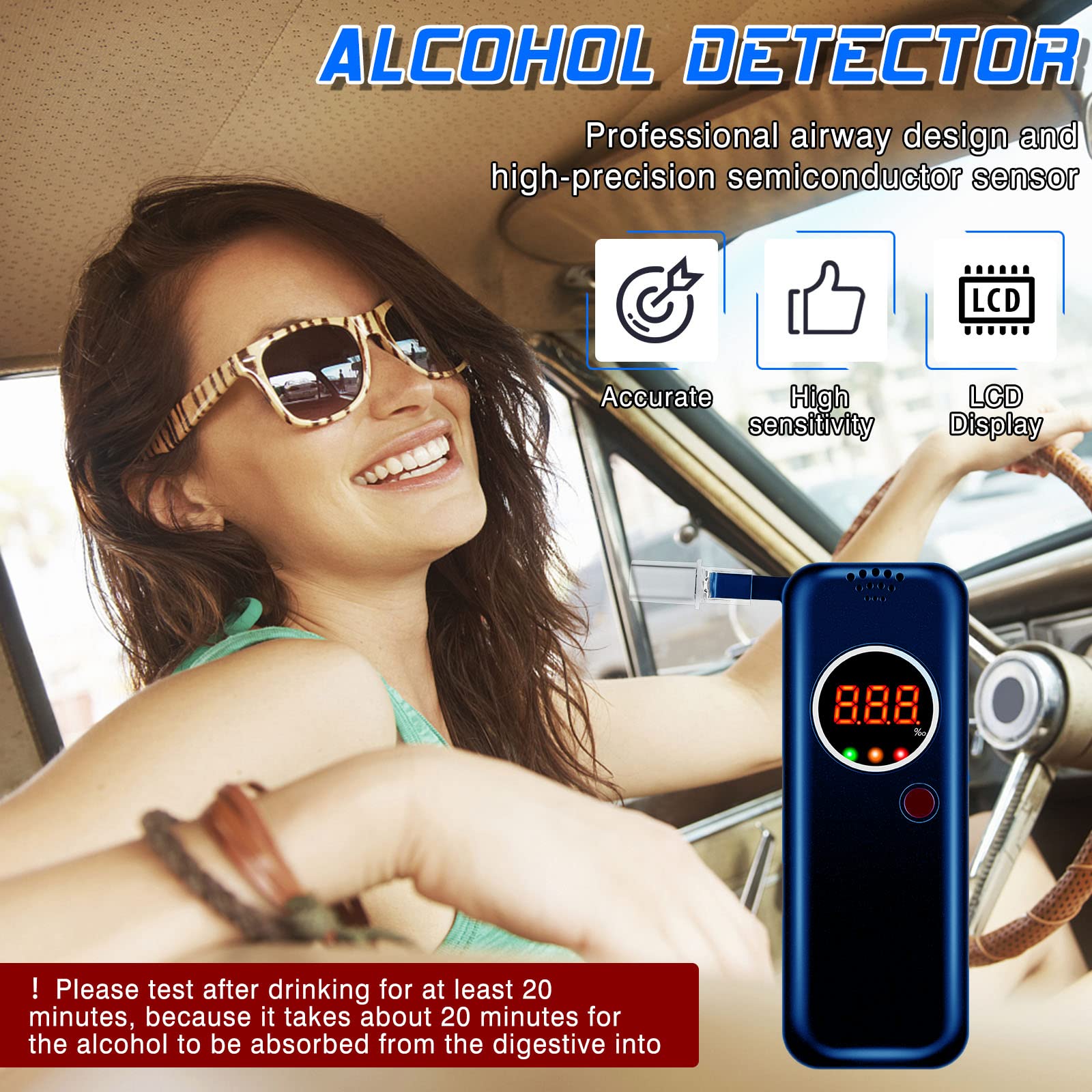 Ethylotest Electronique Homologué Nf Testeur D'alcool - Mini Testeur D