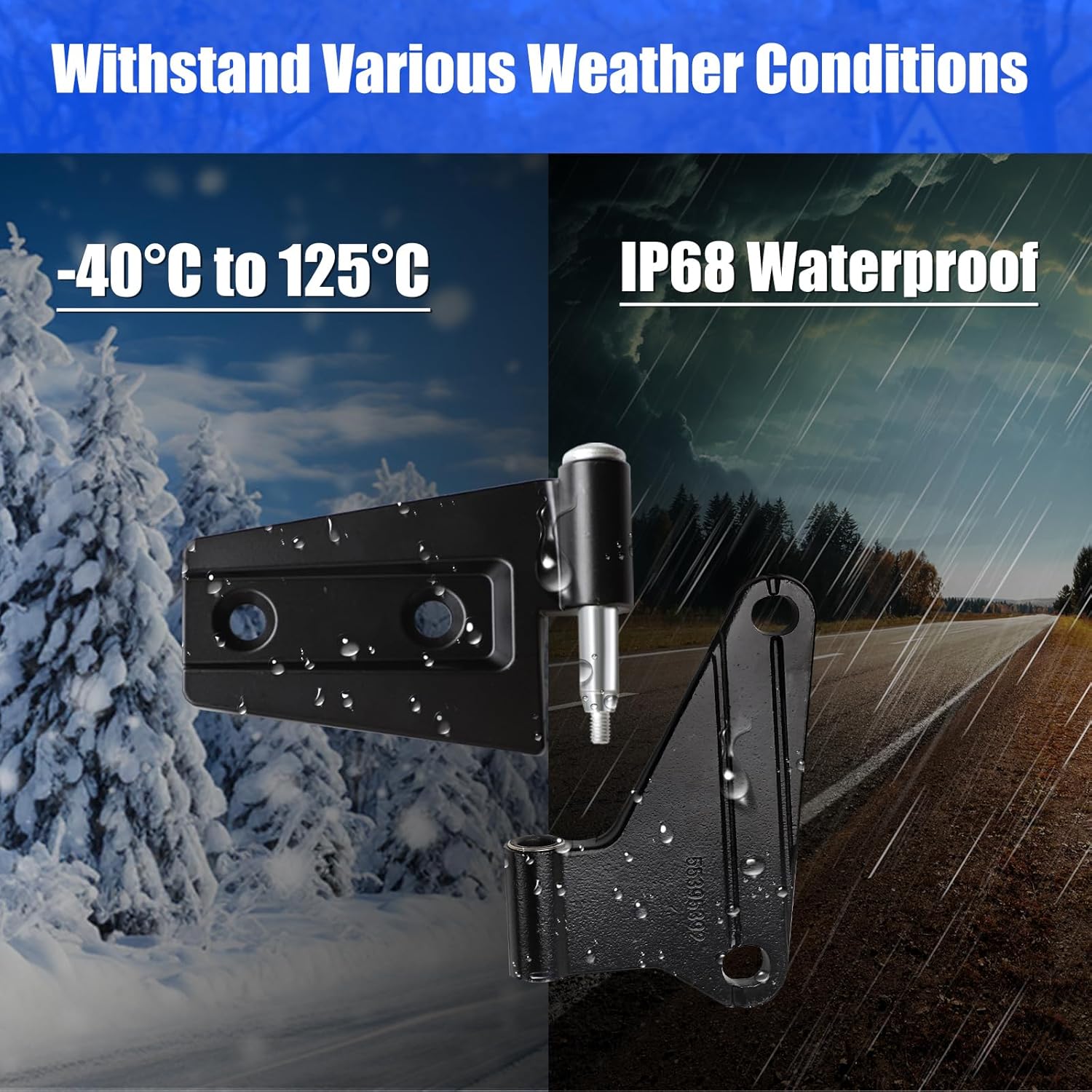 16PCS Body Door Hinge Sets Compatible with 2007-2018 Wrangl-er JK JKU Unlimited Inside & Outside Door Hinges