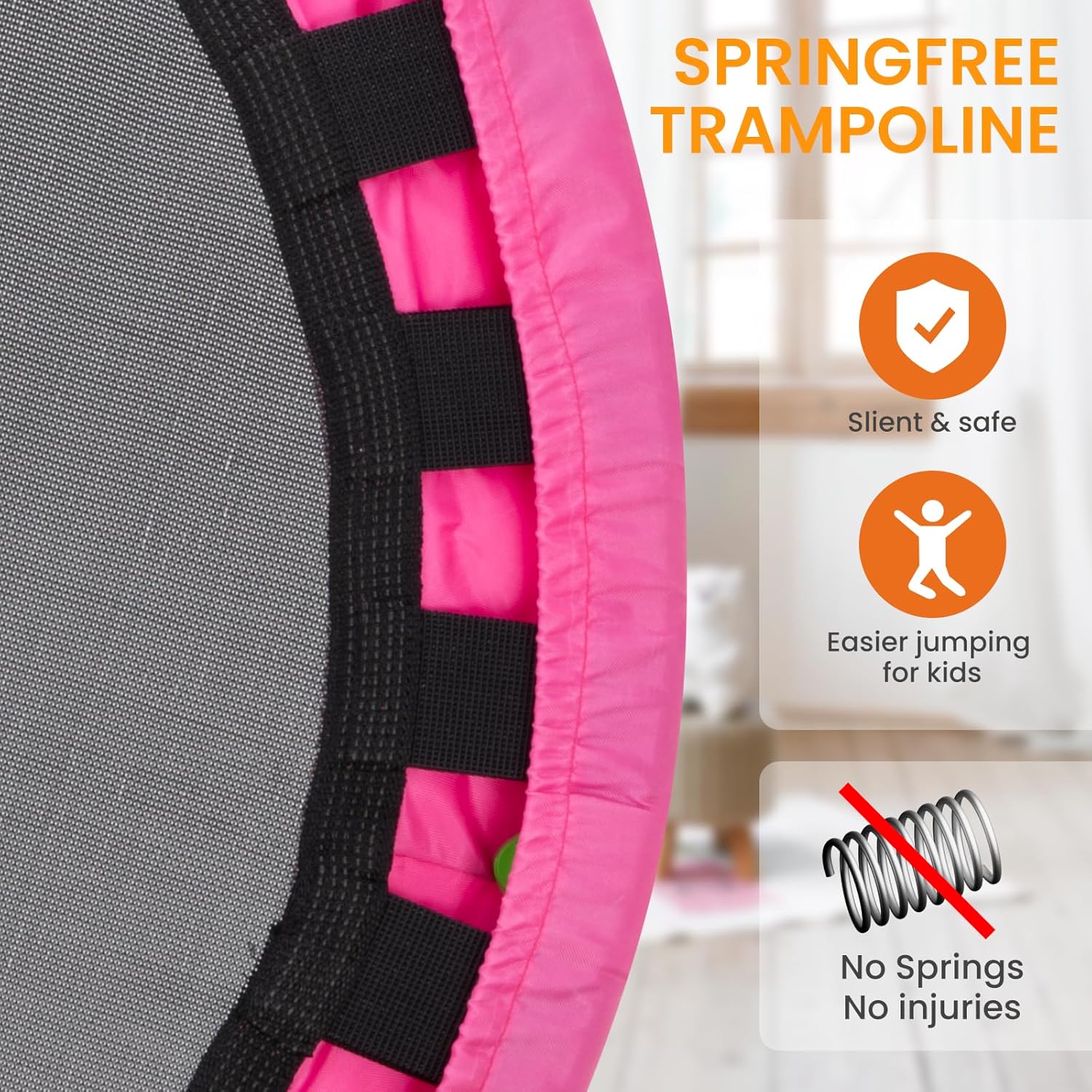 Big Handle Safe Toddler Trampoline