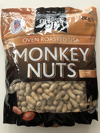 Forest Feast Oven Roasted Monkey Peanuts in Shell, 2 kg