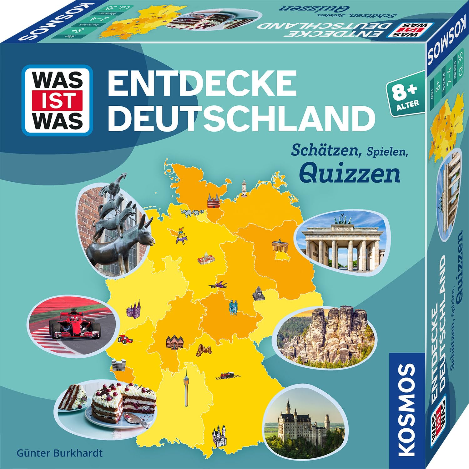 Kosmos 685249 was IST was Entdecke Deutschland, Schätze, Spielen, Quizzen, Geographiespiel für 2-4 Personen ab 8 Jahren, Deutschland Reisespiel