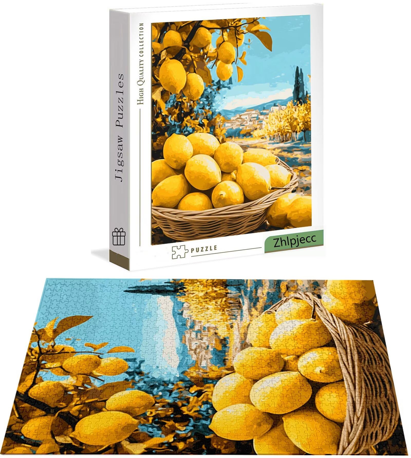 Jesienne puzzle 3000 sztuk, pomarańczowe puzzle 3000 sztuk dla dorosłych i nastolatków, drewniane puzzle z wykwintnym opakowaniem, rodzinne gry edukacyjne, prezenty świąteczne do domu H-6069