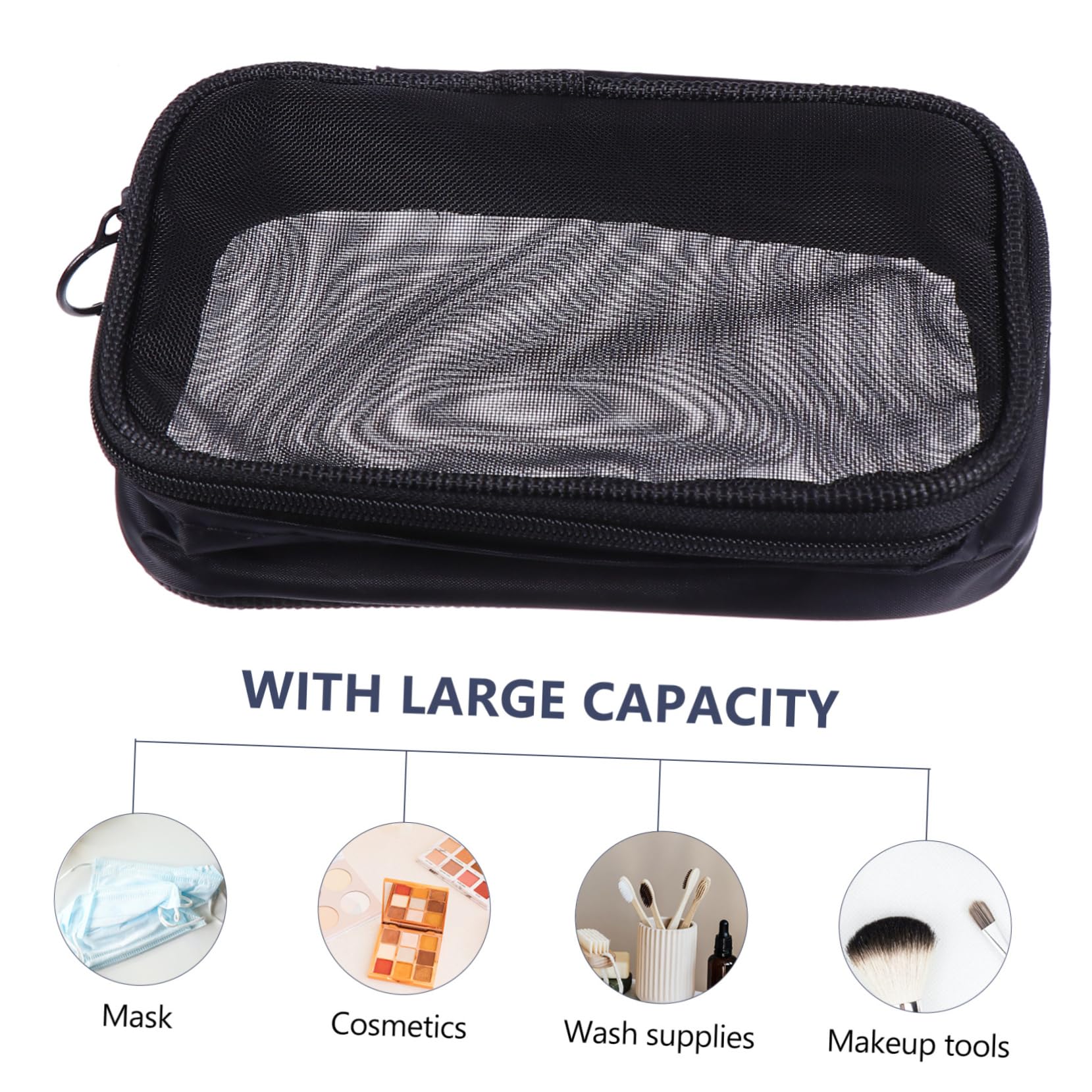 MAGICLULU 6piezas Bolsa De Cosmética De Multiusos De Neceser Portátil para Organización De Artículos De Aseo y Maquillaje para y
