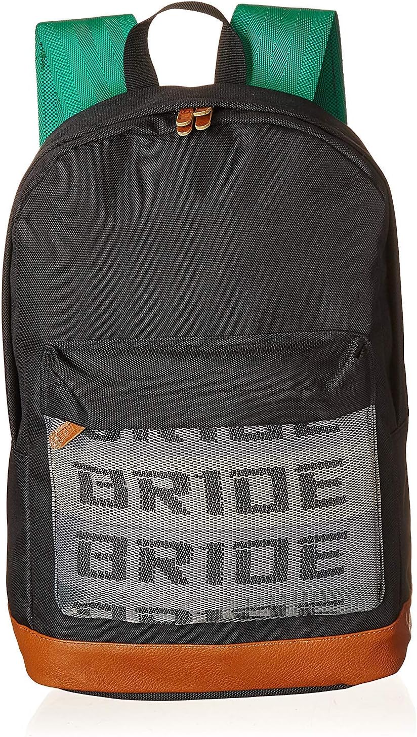 Kei Project Bride Racing Backpack Brown Bottom with Green Racing Harness Shoulder Straps