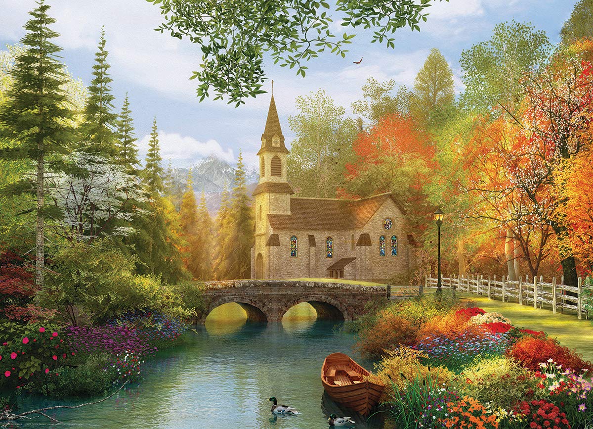 Eurographics 1000-Piece Jigsaw Puzzle - Evening At The Barnyard By Dominic Davison (19.25x26.5 Inches)