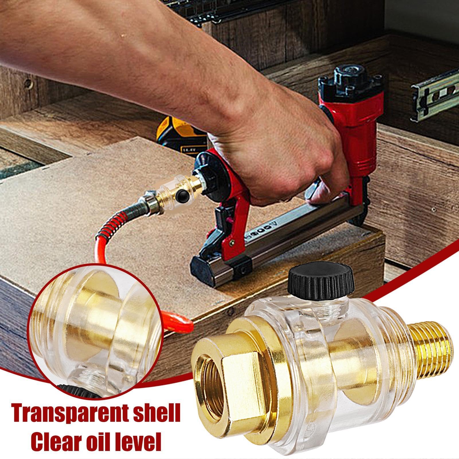 Huileur De Compresseur D'air – Huile De Compresseur D'air En Ligne, Lubrification De Compresseur D'air | Lubrificateur Pneumatique Automatique De 6,35 Mm, Accessoires Pneumatiques Pour à Air