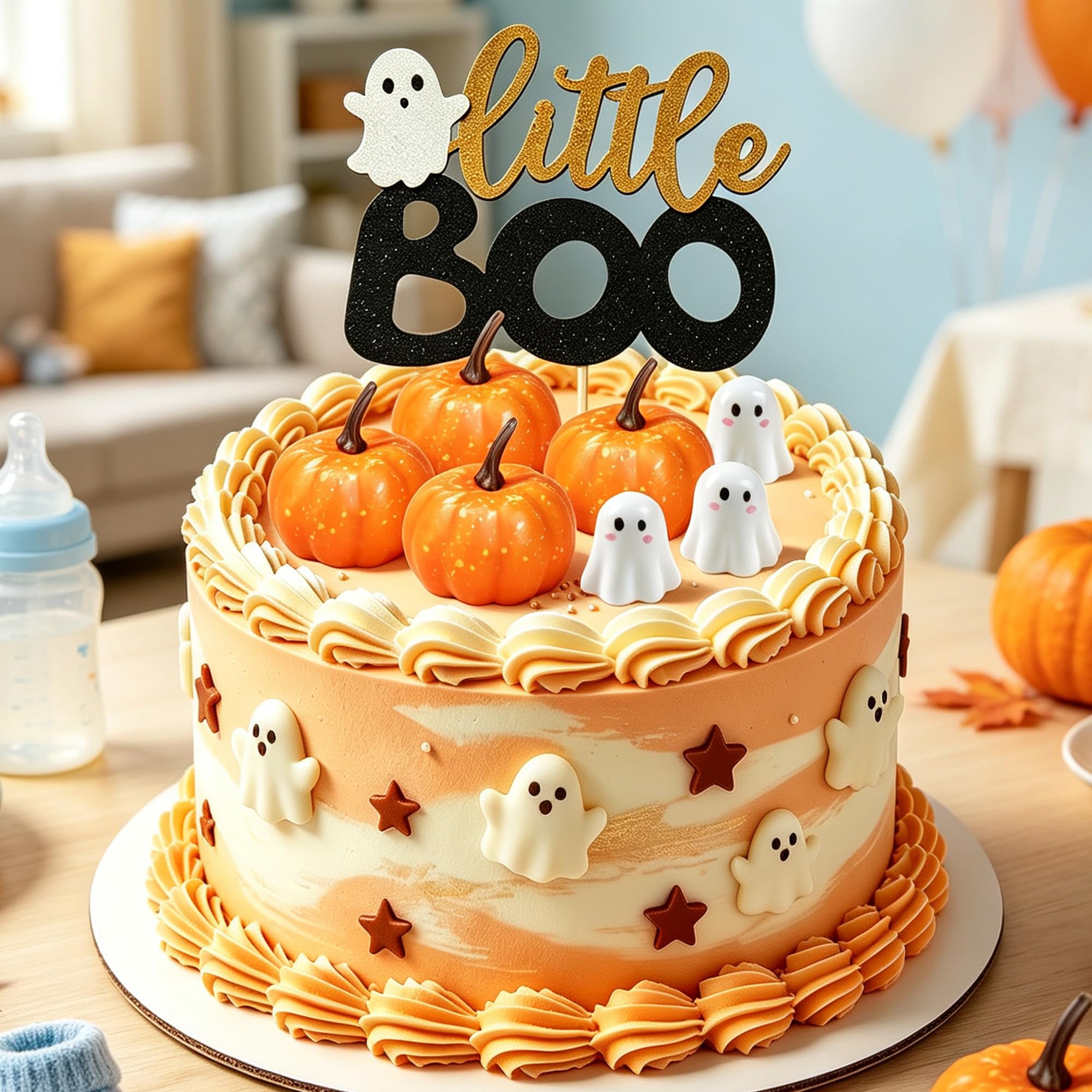 Halloween Little Boo Ghost Cake Decoration