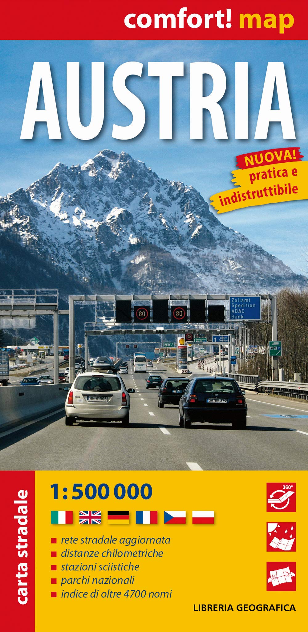 Carta Stradale Dell'austria - Comfort Map 1: 500 000 - 4