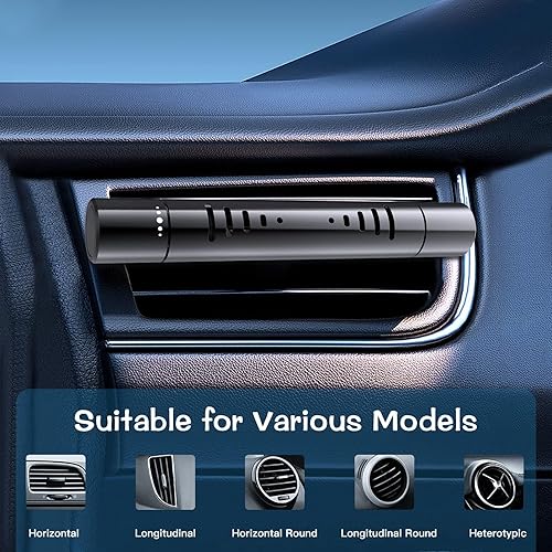 Miniatura 6 de Ambientadores para automóvil, juego de clips de ambientadores de coche con 5 aromas de aceite esencial (0.3 fl oz cada uno), 12 varillas de